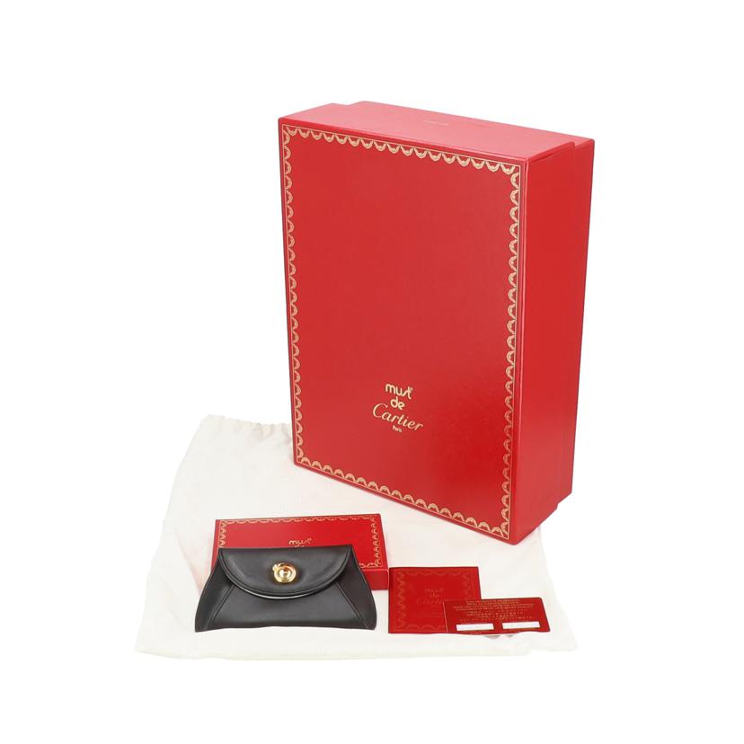 Cartier カルティエ/パンテール/ゴールド金具/ハンドバッグ/ブラック//Aランク/18