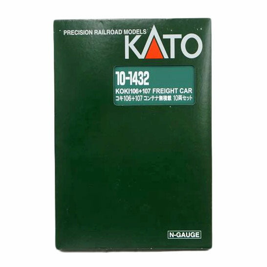 KATO カトー/コキ106+107コンテナ無積載10両セット/10-1432//ABランク/67