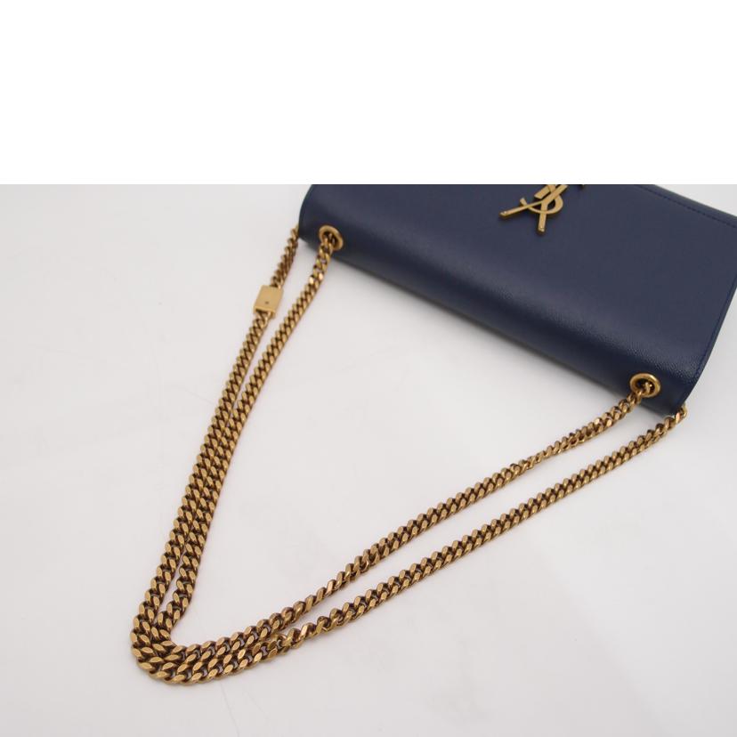 SAINT LAURENT サンローラン/タッセルチェーンショルダー/ネイビー//Aランク/69