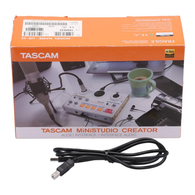TASCAM タスカム/オーディオインターフェース/MiNiSTUDIO CREATOR/US-42//1850532/Bランク/75