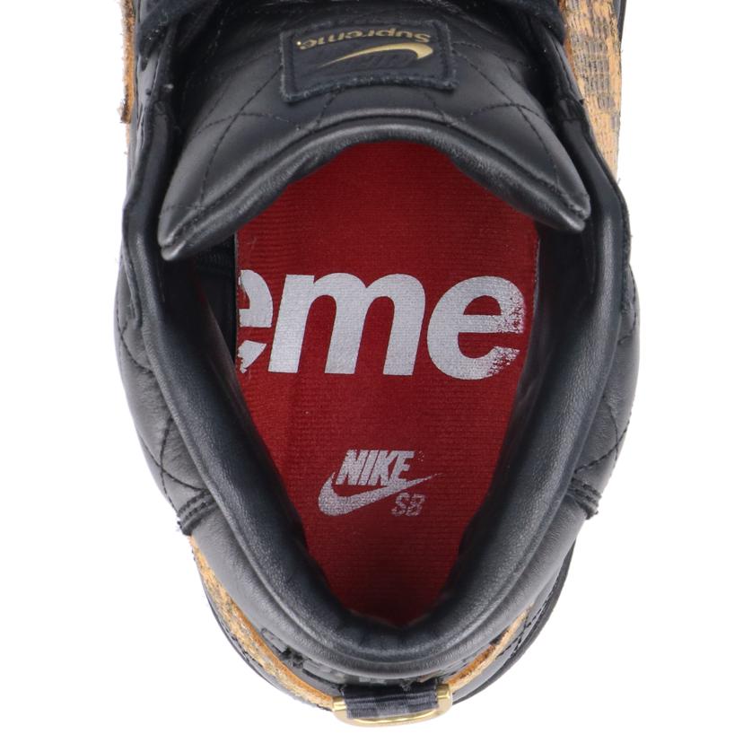 Supreme×Nike シュプリーム×ナイキ/ブレーザーミッド/ハイカットスニーカー/ブラック×ブラウン/DV5078-001//ABランク/18