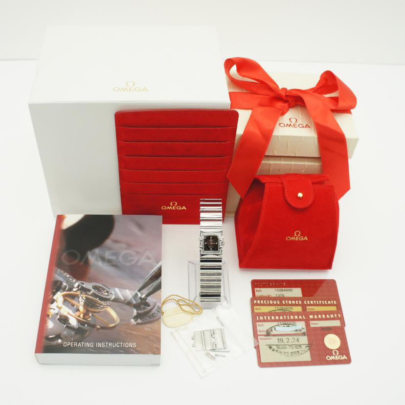 OMEGA オメガ/コンステレーション・カレ・クアドラ/ダイヤベゼル/1528.46.00//594*****/ABランク/91