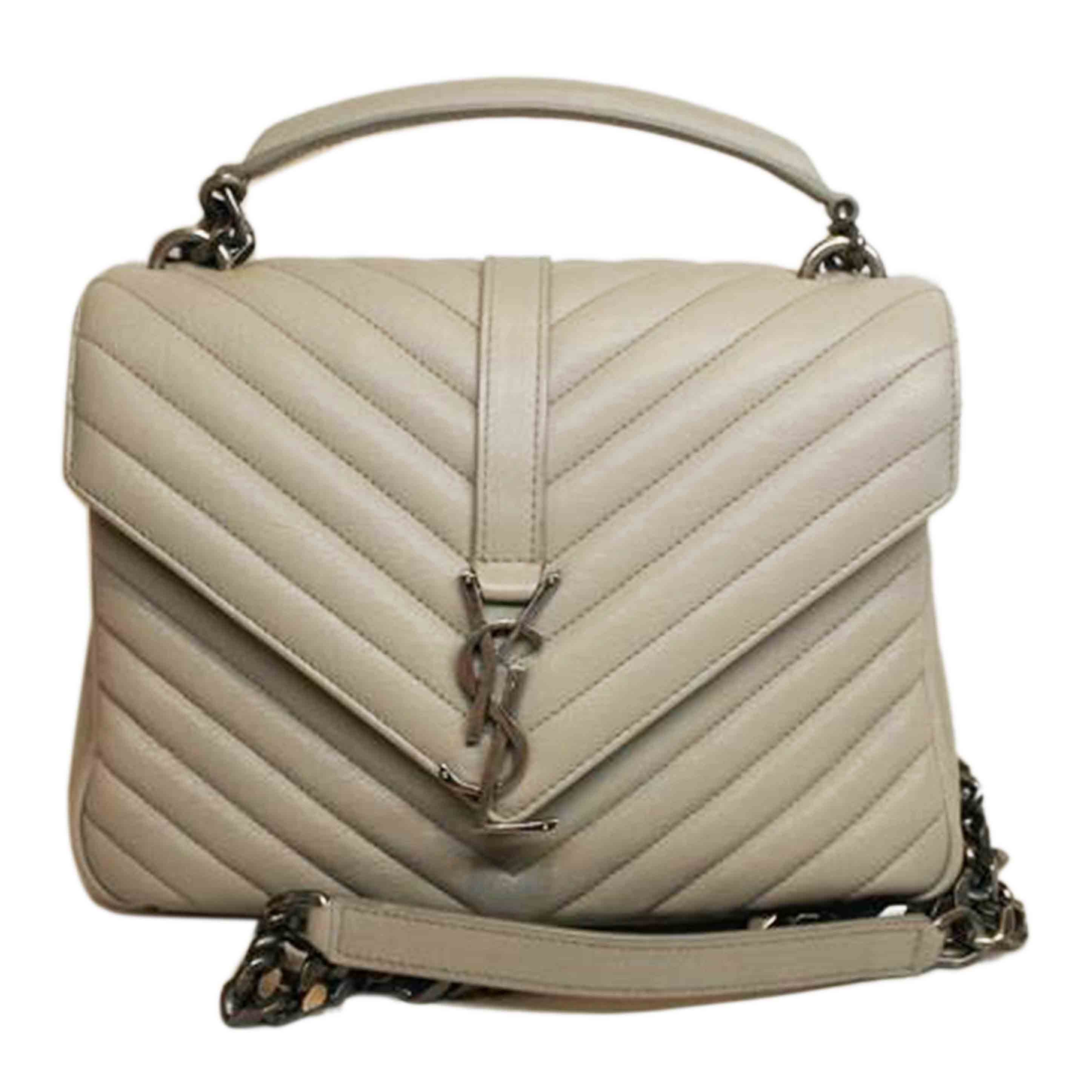 SAINT LAURENT サンローラン/YSLロゴVステッチキルティング2WAYチェーンショルダー//Aランク/92