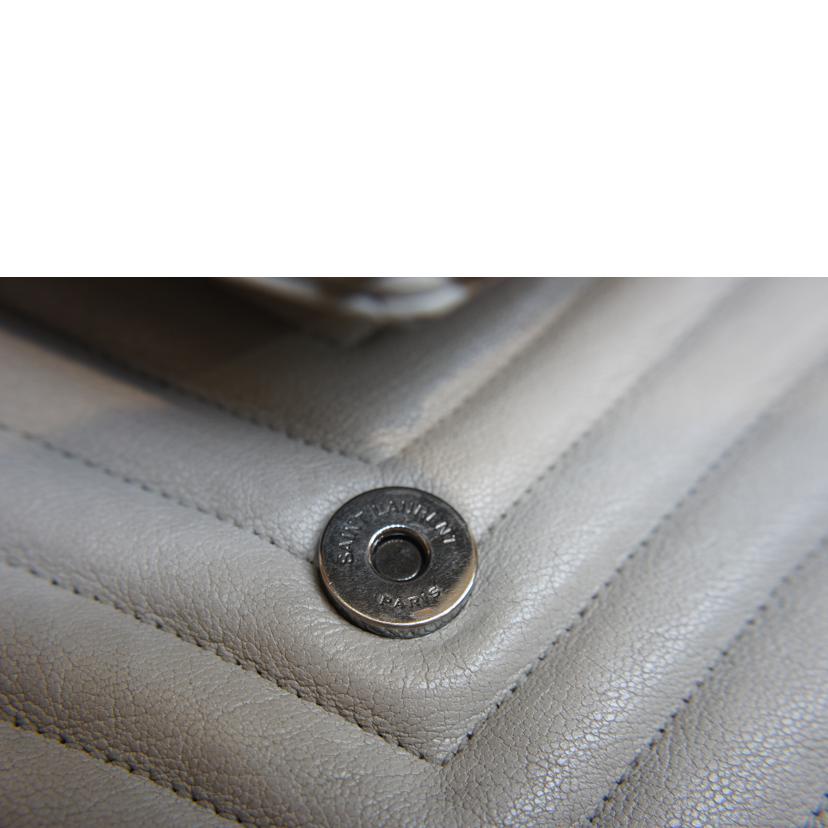 SAINT LAURENT サンローラン/YSLロゴVステッチキルティング2WAYチェーンショルダー//Aランク/92