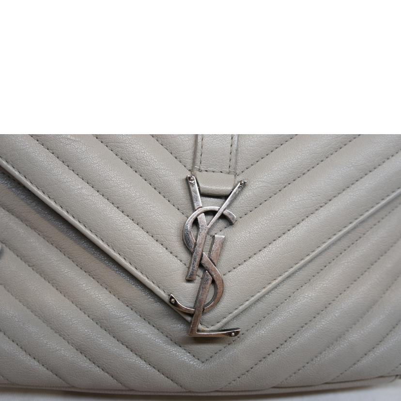 SAINT LAURENT サンローラン/YSLロゴVステッチキルティング2WAYチェーンショルダー//Aランク/92