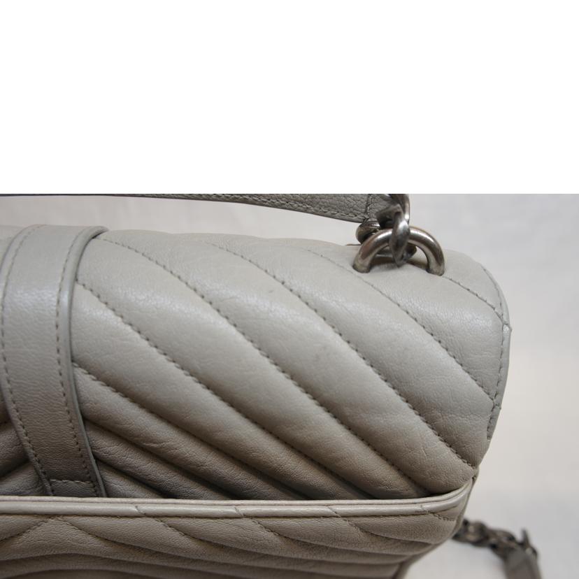 SAINT LAURENT サンローラン/YSLロゴVステッチキルティング2WAYチェーンショルダー//Aランク/92