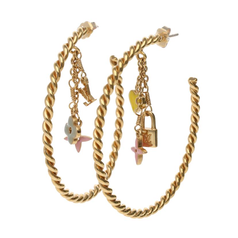 LOUIS VUITTON/クレオール・スウィートモノグラムフープピアス/M65481//Aランク/69