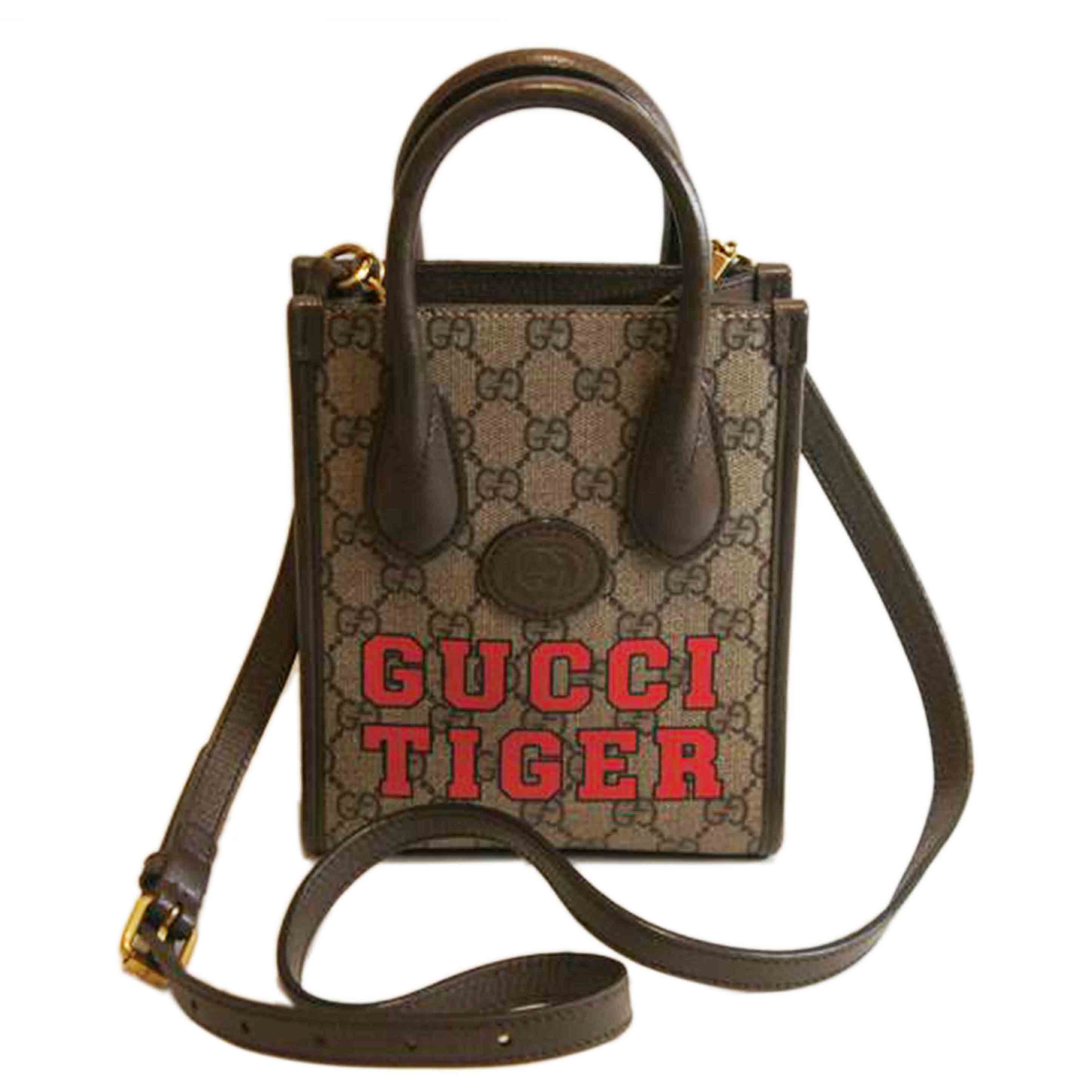 GUCCI グッチ/GGスプリームTIGERミニ2WAY/6716230//525***/Aランク/92
