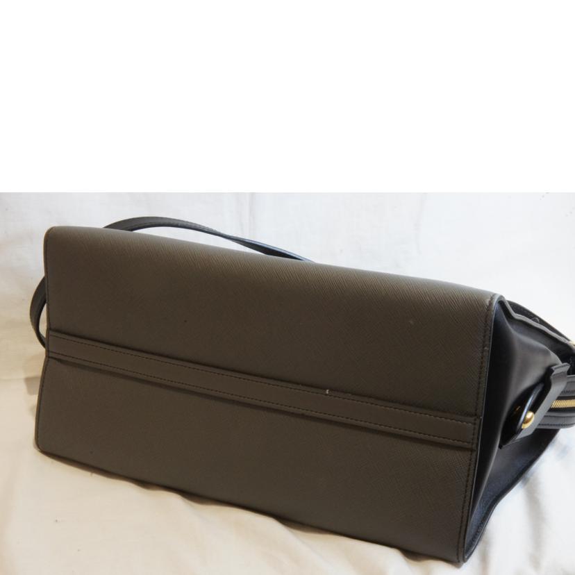 PRADA プラダ/レザー2WAYハンド/グレーブラック//117/ABランク/92