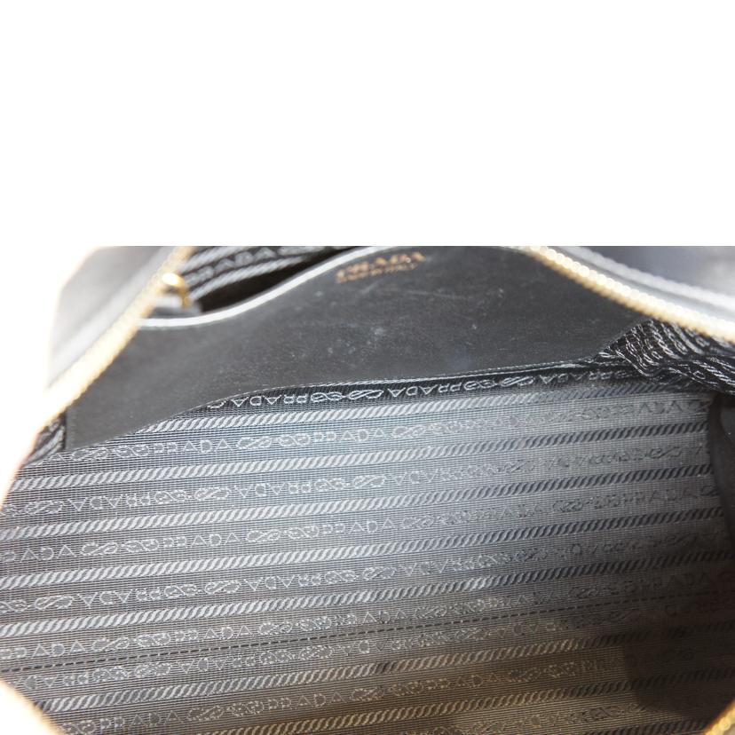 PRADA プラダ/レザー2WAYハンド/グレーブラック//117/ABランク/92