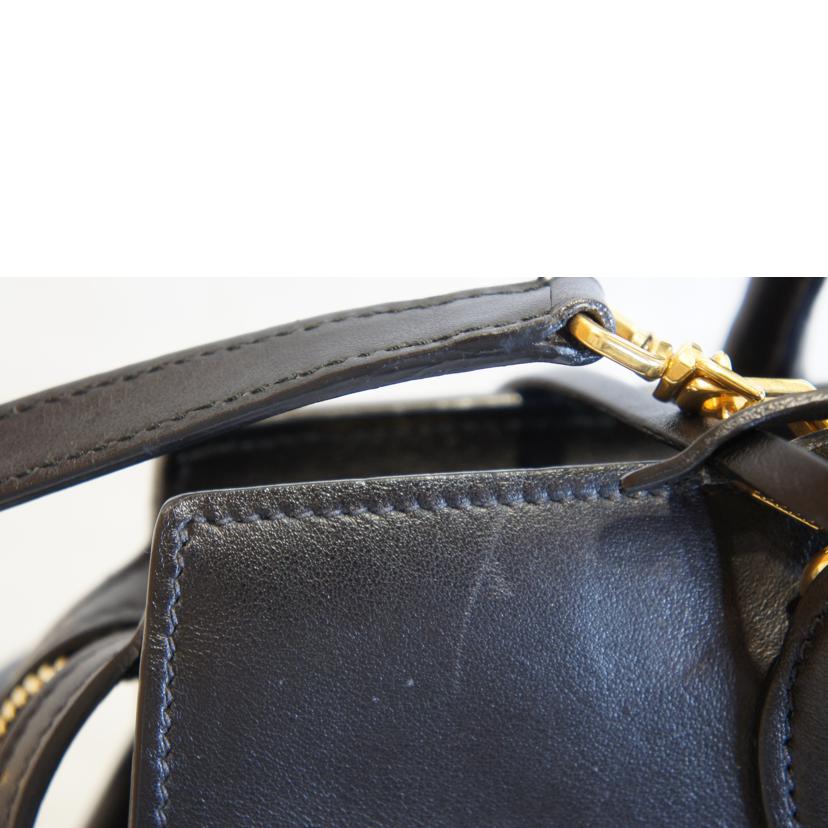 PRADA プラダ/レザー2WAYハンド/グレーブラック//117/ABランク/92