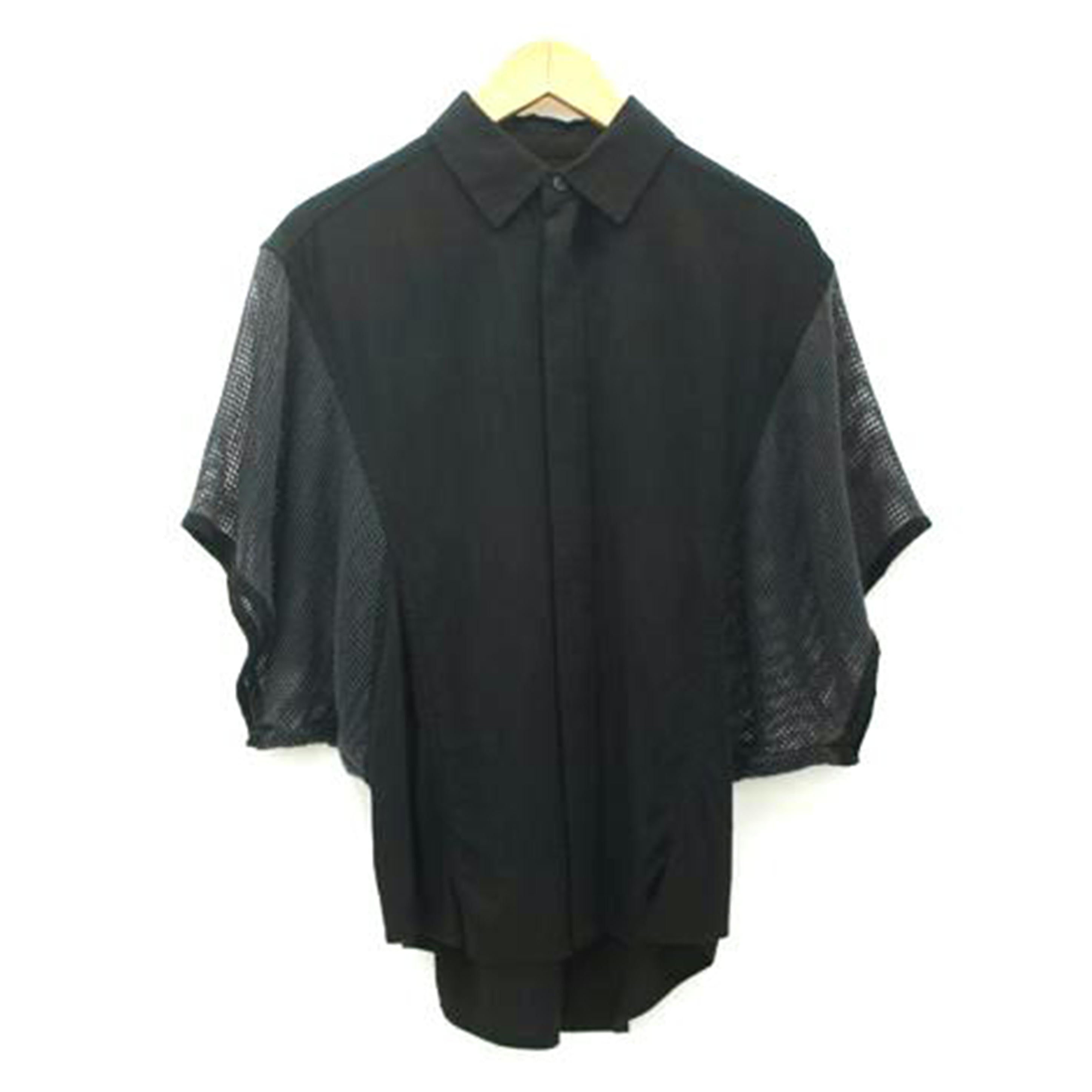 ISSEY MIYAKE イッセイミヤケ/袖透かし編みカットソー/ブラック//ABランク/18