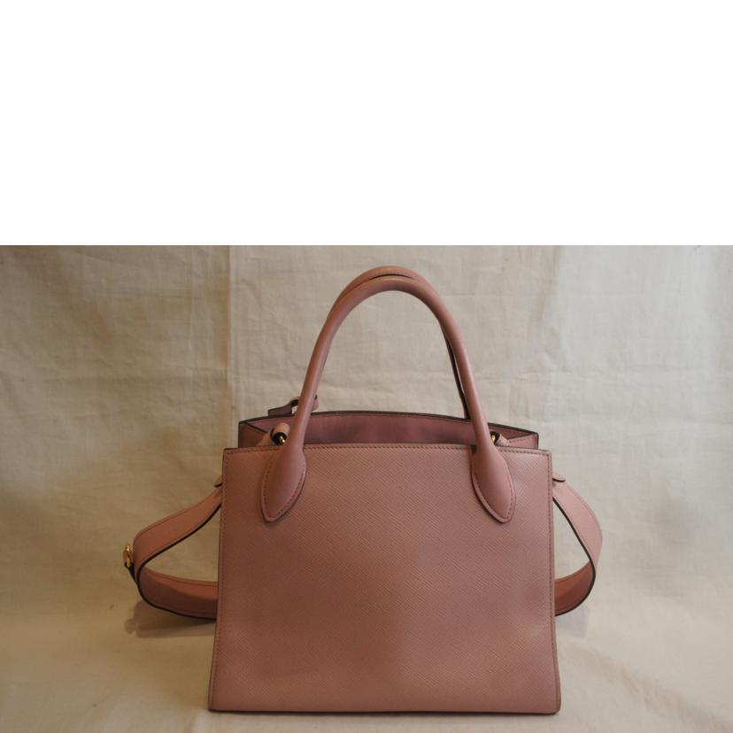 PRADA プラダ/レザー2wayハンドピンク//117/Aランク/92