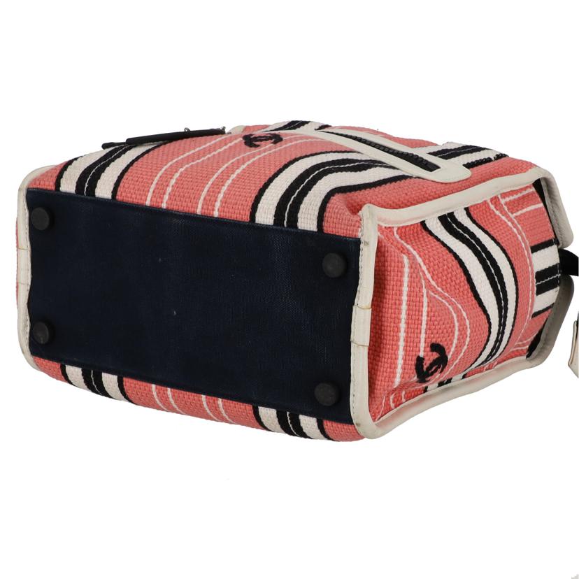 CHANEL シャネル/ココマークストライプハンドバック/クルースライン//105*****/Bランク/03