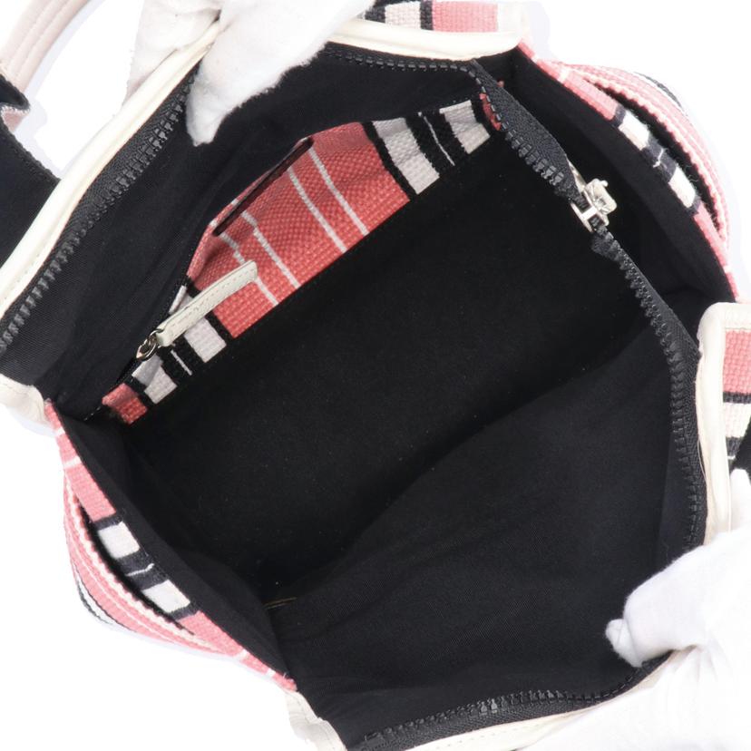 CHANEL シャネル/ココマークストライプハンドバック/クルースライン//105*****/Bランク/03