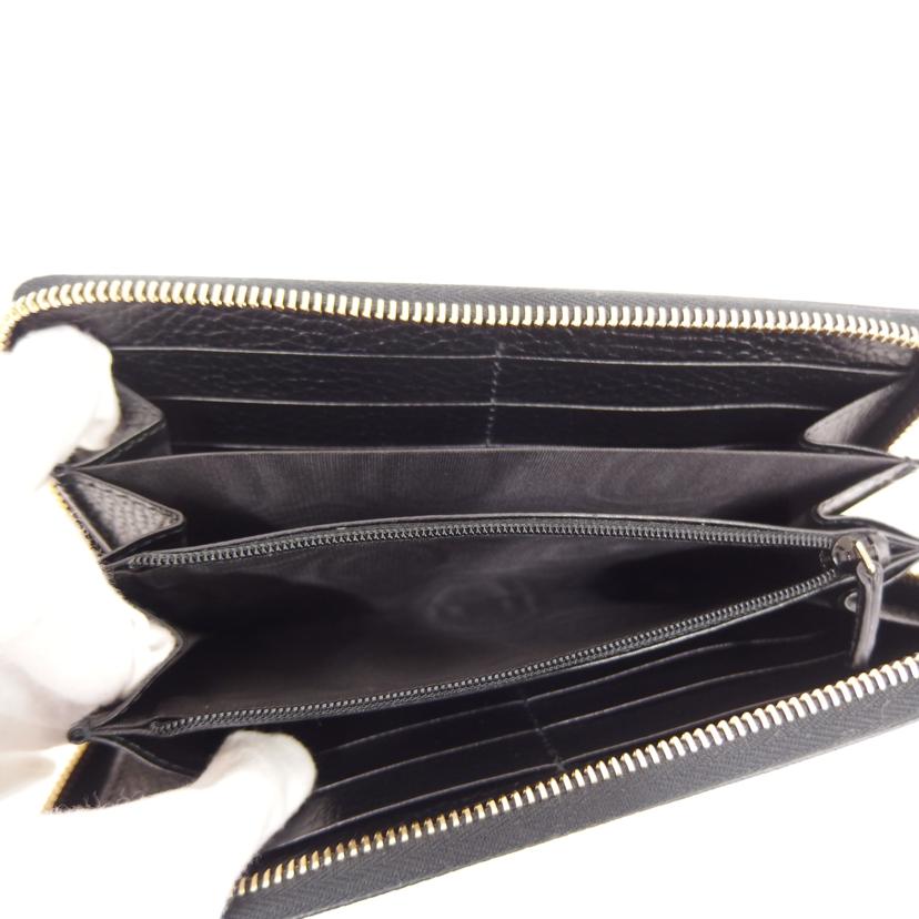 GUCCI グッチ/GGマーモントラウンドファスナー/黒/456117//Aランク/82