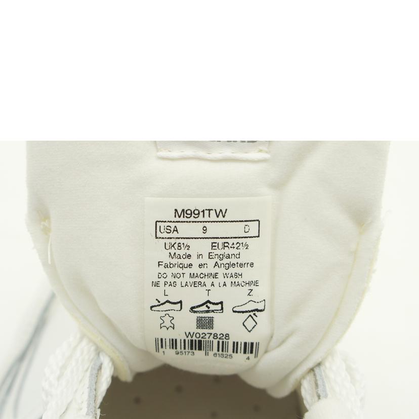 NB ニューバランス/M991TW/ホワイト/M991TW//サイズ:UK表記8 1/2/Aランク/75