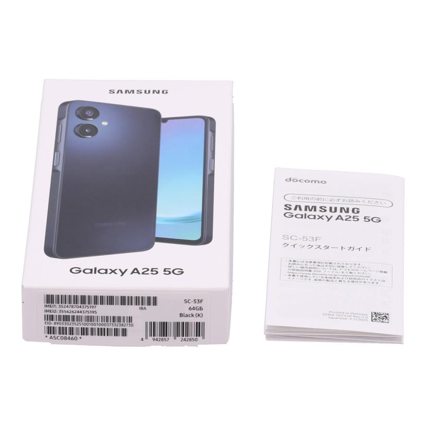 SAMSUNG docomo サムスン /スマートフォン/Galaxy A25 5G 64GB 未使用/SC-53F//RFCY20BT7XD/Sランク/06