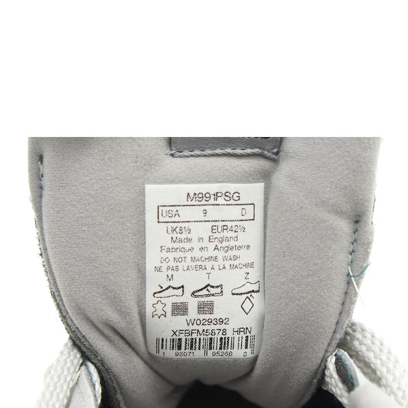 NB ニューバランス/991/グレー/ティール/M991PSG//サイズ:UK表記8/Aランク/75