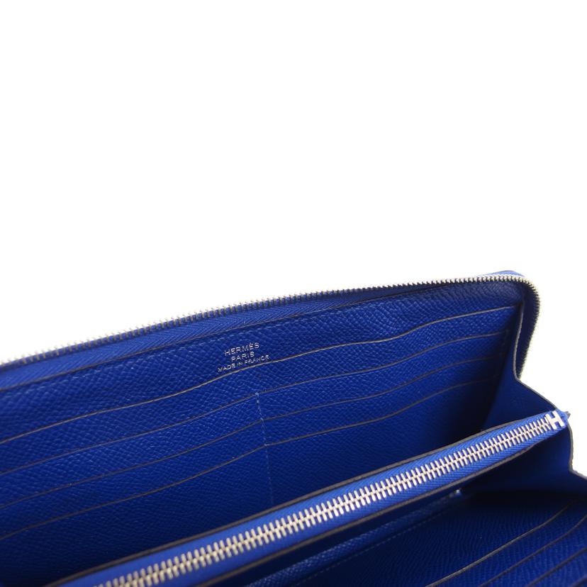 HERMES エルメス 長財布 ラウンドジップウォレット/アザップロング・クラシック/ブルー系/044088CK//T A********/Aランク/04