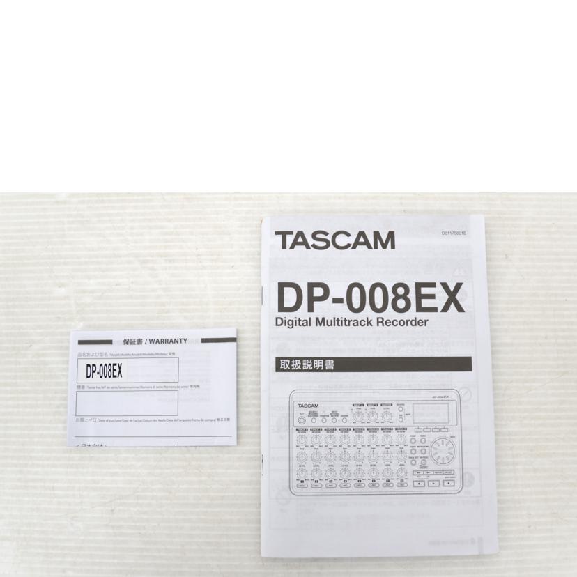 TASCAM タスカム/マルチトラックレコーダー/DP-008EX//21X0191/ABランク/75