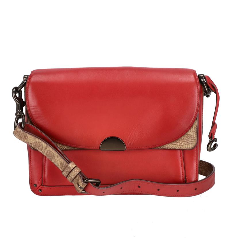 COACH コーチ/シグネチャー レッド ショルダーバッグ/76046//ABランク/70