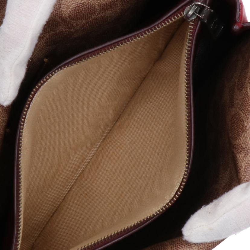 COACH コーチ/シグネチャー レッド ショルダーバッグ/76046//ABランク/70