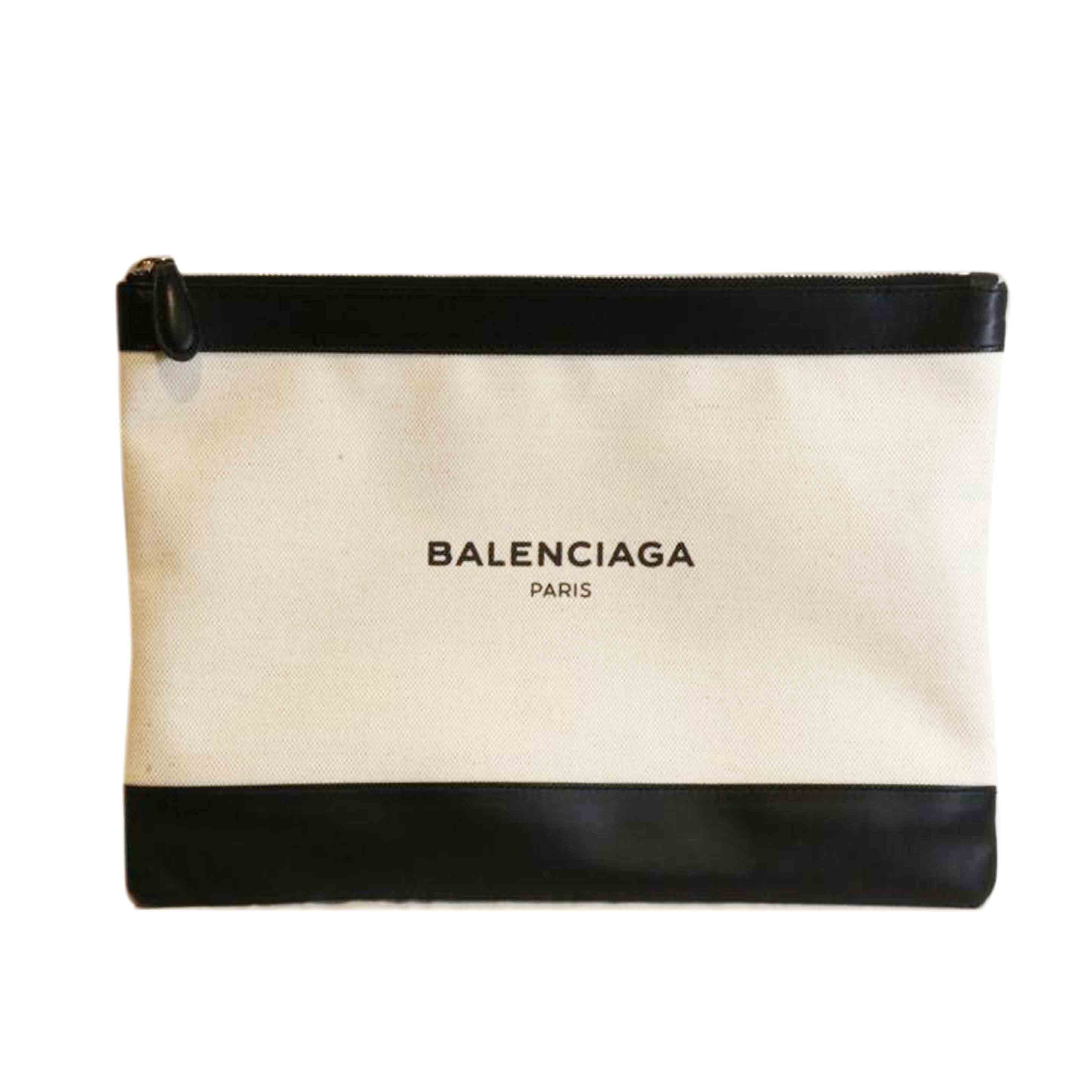 BALENCIAGA バレンシアガ/ネイビークリップクラッチバッグ/420407//Aランク/92