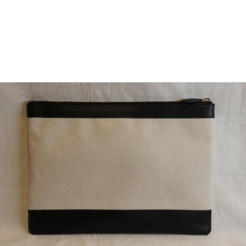 BALENCIAGA バレンシアガ/ネイビークリップクラッチバッグ/420407//Aランク/92