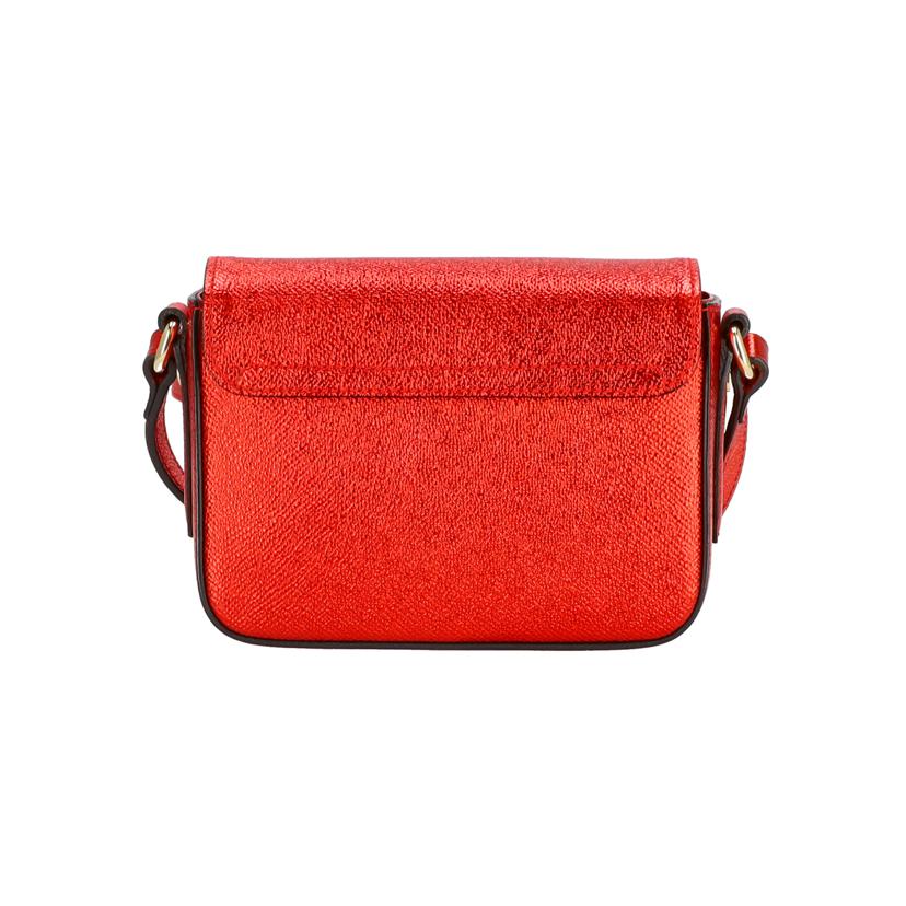 BURBERRY バーバリー/バーバリー メタリックミニショルダー/レッド//Aランク/75