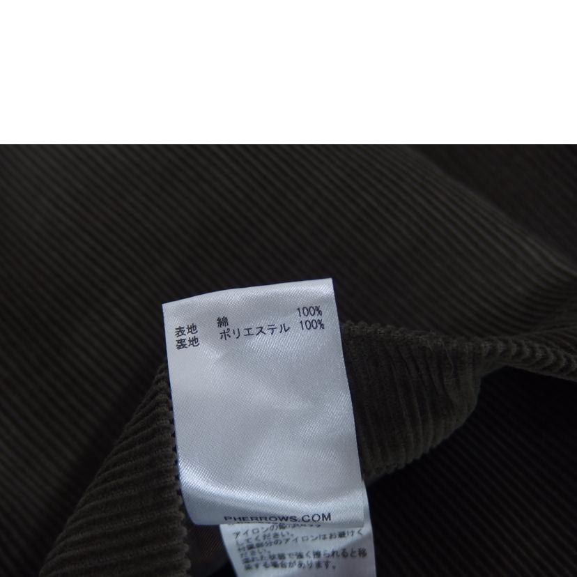 Pherrows フェローズ/Pherrowsコーデュロイセットアップ/21W-PWSC2/21W-PTTP2//ABランク/82