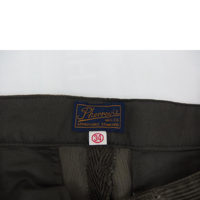 Pherrows フェローズ/Pherrowsコーデュロイセットアップ/21W-PWSC2/21W-PTTP2//ABランク/82