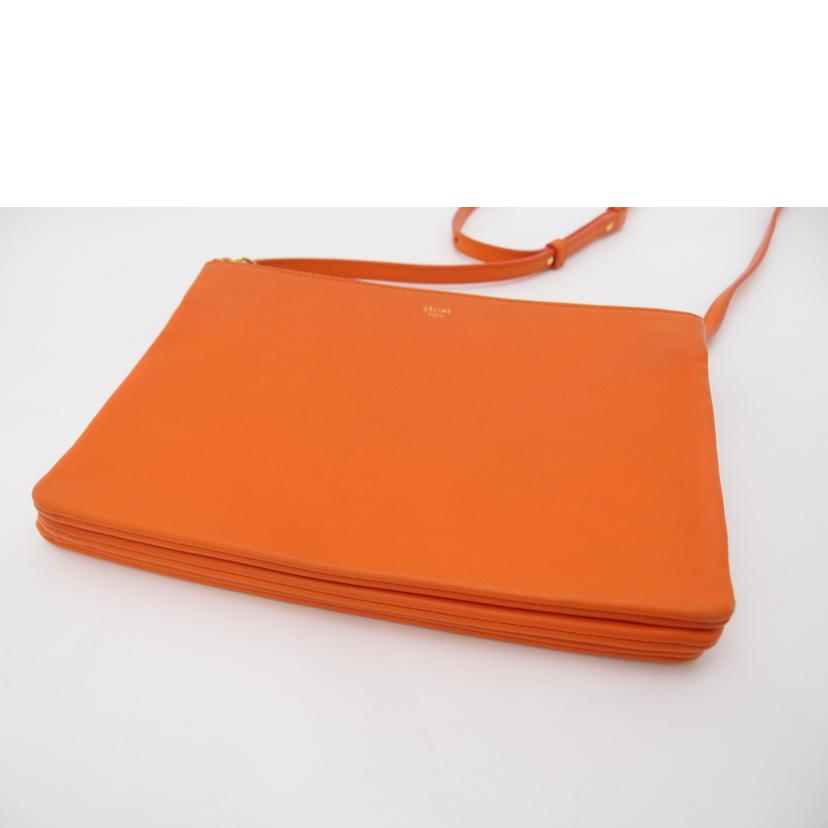 CELINE セリーヌ/トリオラージショルダー/オレンジ//CU-****/Aランク/69