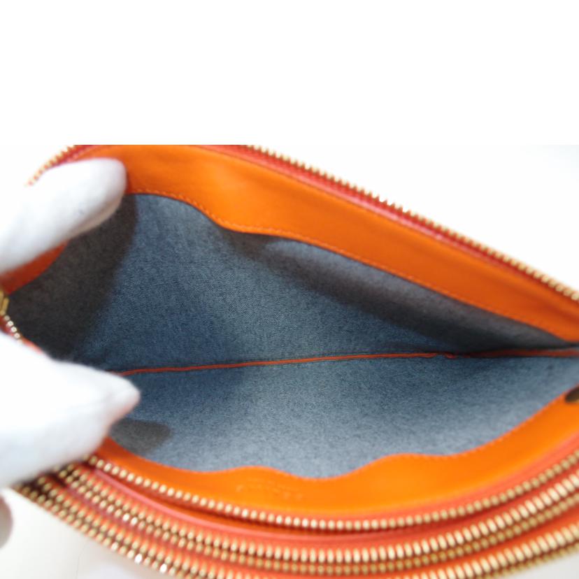 CELINE セリーヌ/トリオラージショルダー/オレンジ//CU-****/Aランク/69