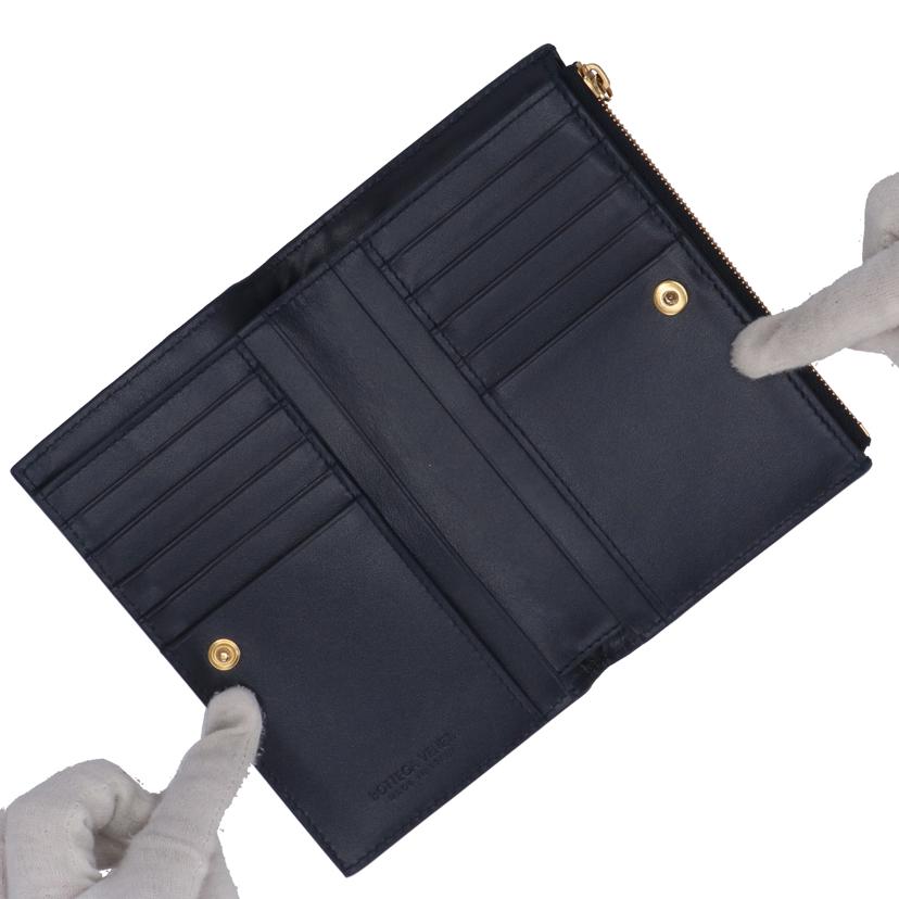 BOTTEGA VENETA/イントレチャートミディアム2つ折り財布//A00*******/Aランク/85