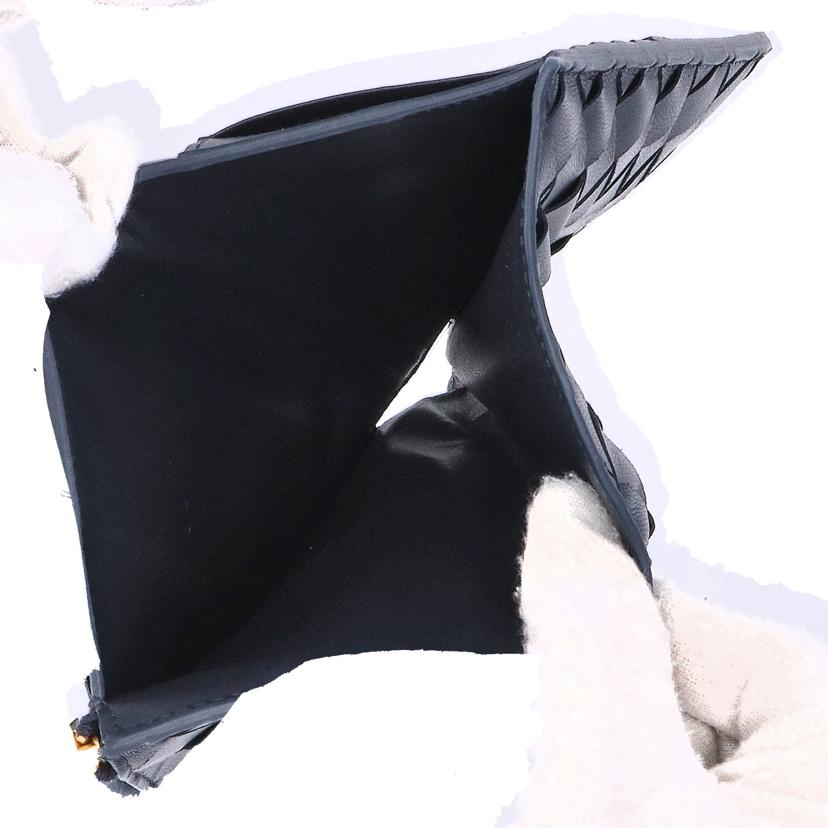 BOTTEGA VENETA/イントレチャートミディアム2つ折り財布//A00*******/Aランク/85