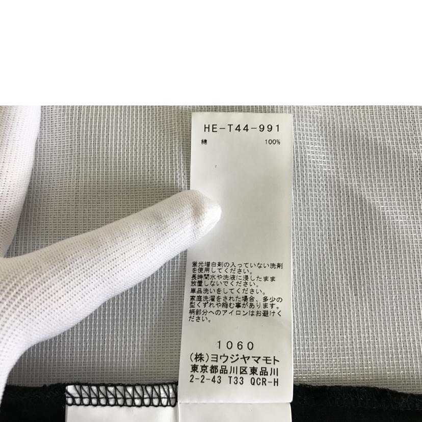 Yohji Yamamoto ヨウジヤマモト/バックプリントTシャツ/HE-T44-991//Bランク/51