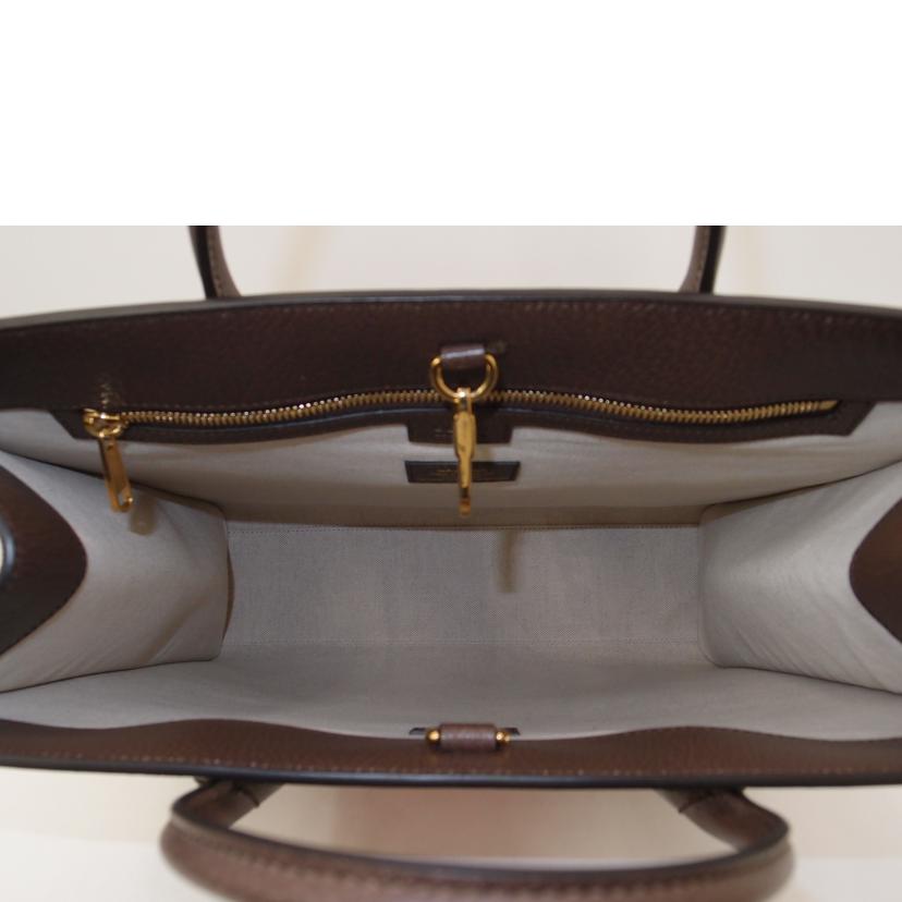 GUCCI グッチ/GGスプリームチェリープリント2wayトート/ブラウン/703264//493***/Aランク/69