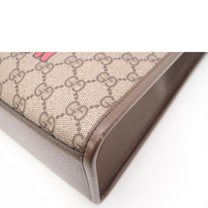 GUCCI グッチ/GGスプリームチェリープリント2wayトート/ブラウン/703264//493***/Aランク/69