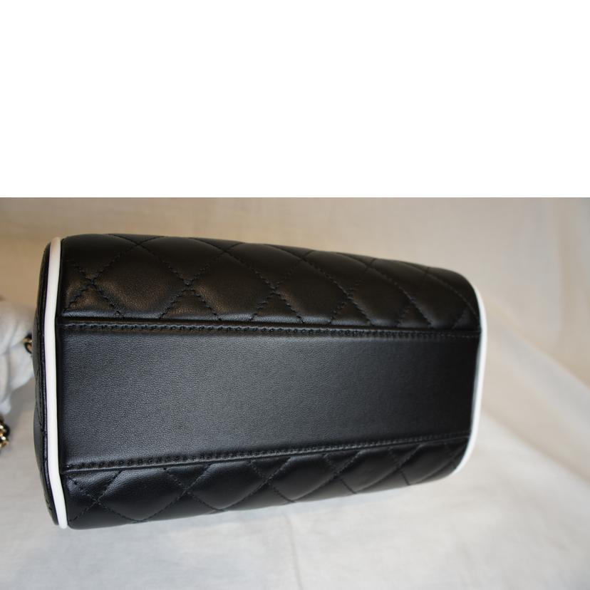 CHANEL シャネル/ラムスキンミニチェーンドラムボストンバッグ2WAYバイカラー/AP4515//NAL*****/SAランク/92