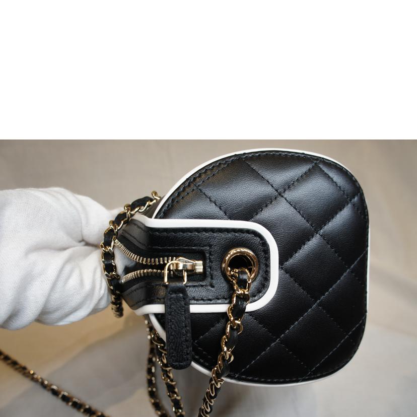 CHANEL シャネル/ラムスキンミニチェーンドラムボストンバッグ2WAYバイカラー/AP4515//NAL*****/SAランク/92