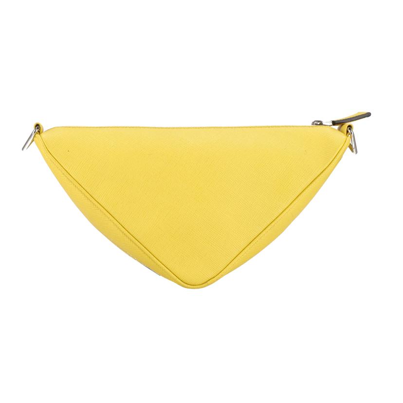 PRADA プラダ/トライアングルショルダーサフィアーノレザーイエロー/2VH155//Aランク/93