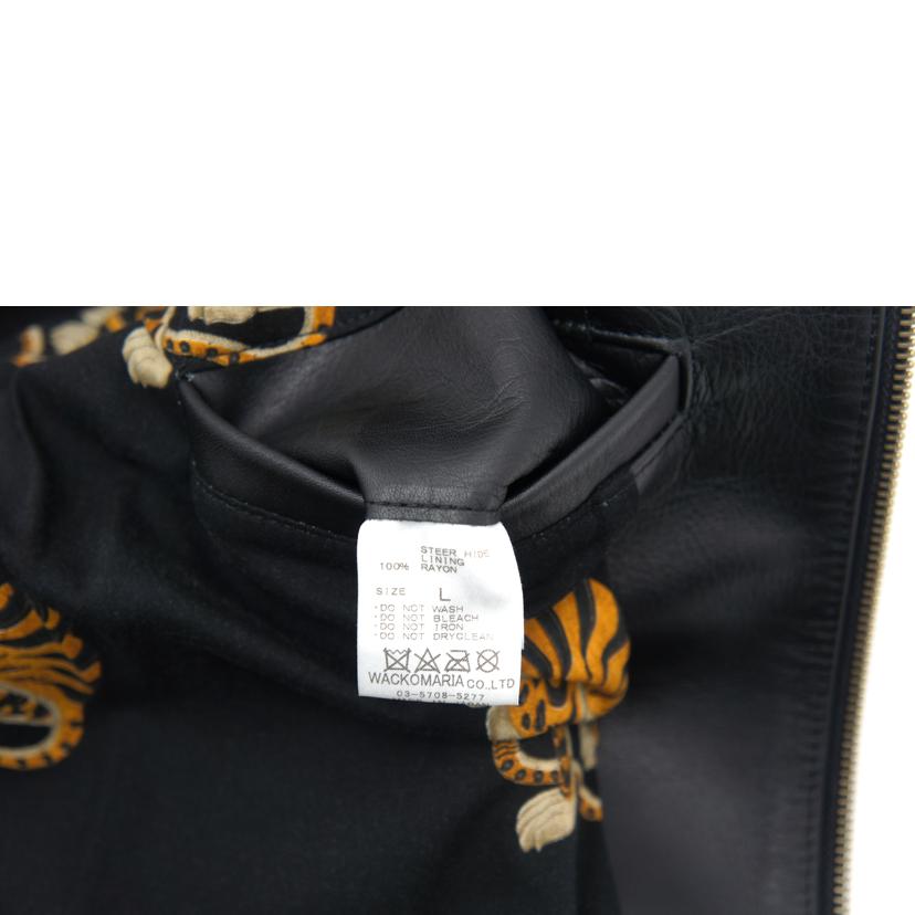 GUILTY PARTIES/WACKO MARIA/シングルライダースジャケット( 裏地虎柄)//Aランク/09