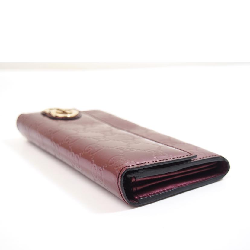 GUCCI グッチ/ラブリーハートシマレザー長財布/25186//277*/Bランク/71