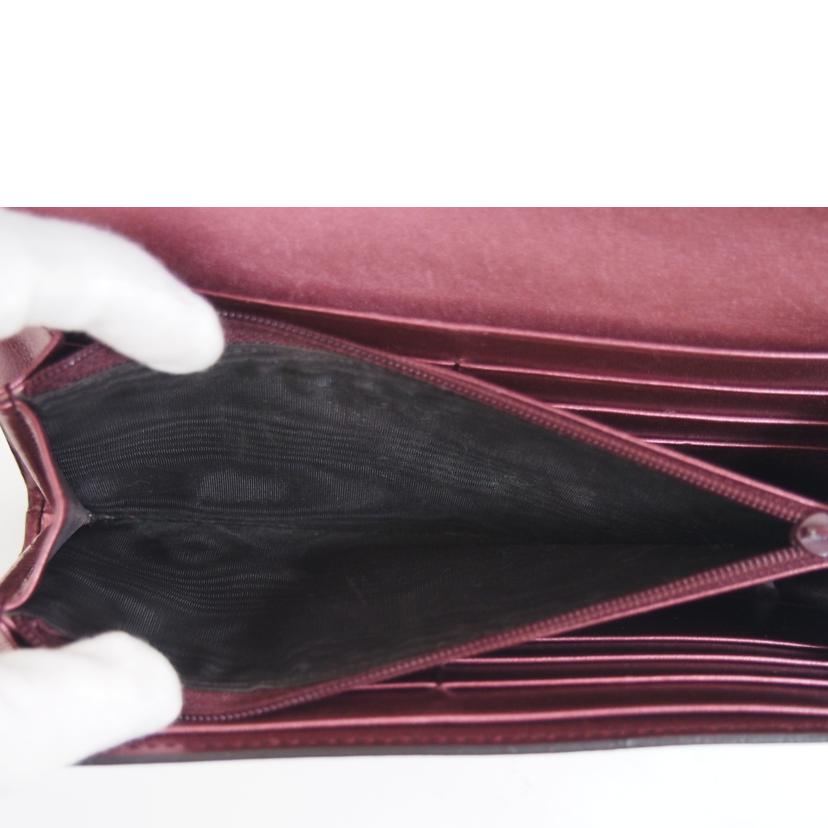 GUCCI グッチ/ラブリーハートシマレザー長財布/25186//277*/Bランク/71