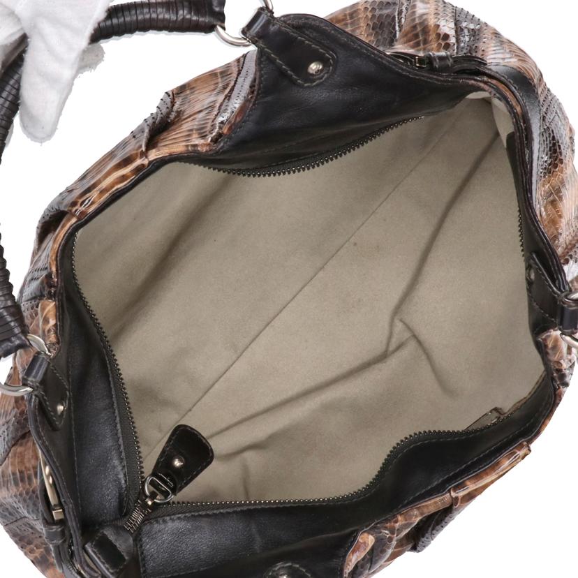 Ferragamo フェラガモ/フェラガモ/ガンチーニパイソンレザーハンド/GG-21C210//ABランク/75