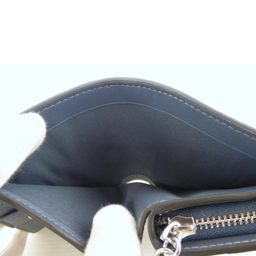 COACH コーチ/シグネチャーキャンバスレザー2つ折りコンパクト財布/CU401//F24**/ABランク/64