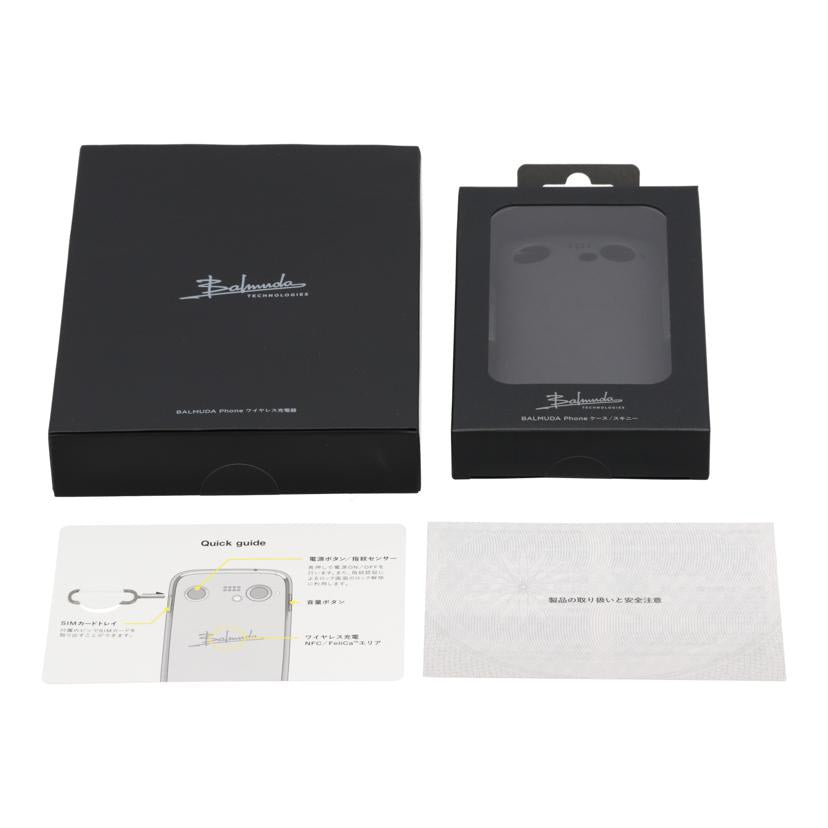 BALMUDA SIMフリー バルミューダ/スマートフォン/BALMUDA Phone 128GB/X01A-BK//641492101960/Aランク/62