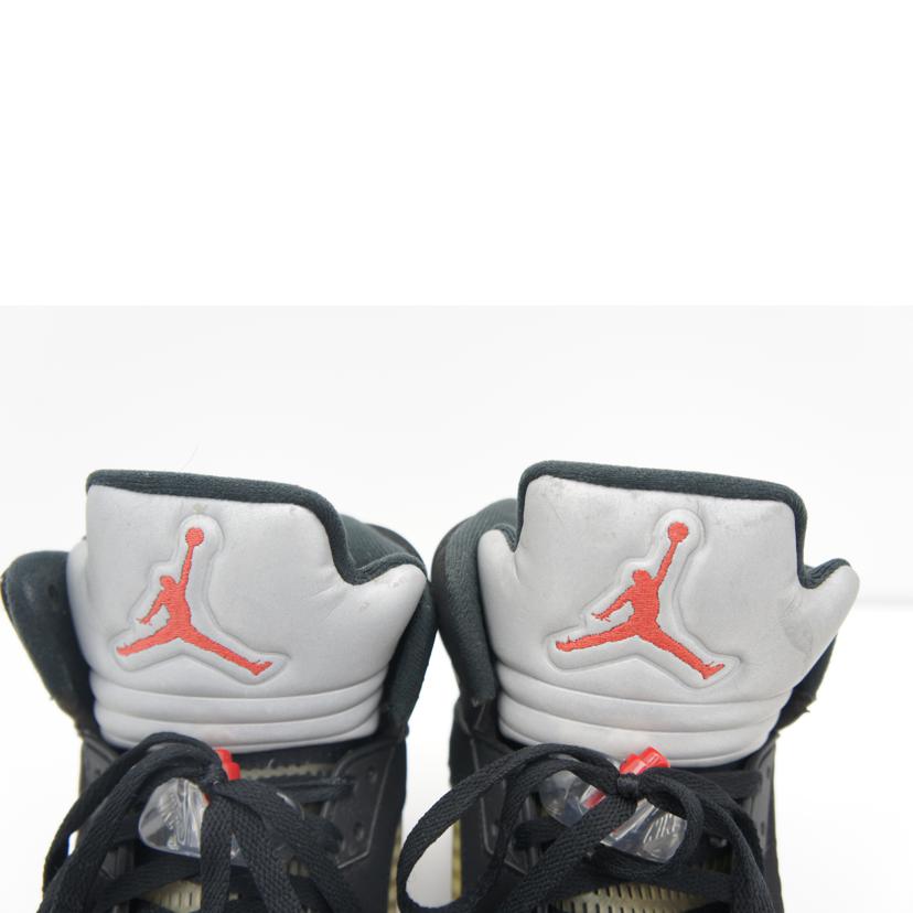 NIKE ナイキ/AIR JORDAN 5 RETRO BLACK METALLIC/845035-003//ABランク/41