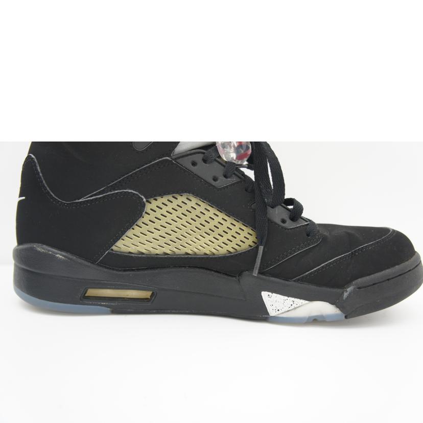 NIKE ナイキ/AIR JORDAN 5 RETRO BLACK METALLIC/845035-003//ABランク/41